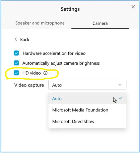 Webex Meeting Client Video Setup