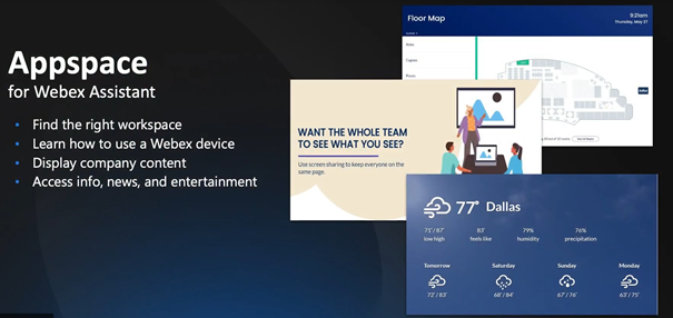 Appspace mit Webex Assistant
