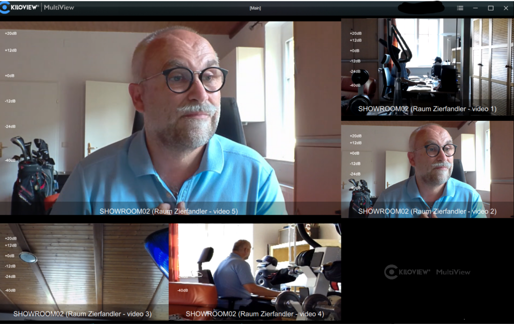 NDI Multiviewer mit Zoom Rooms Signalen